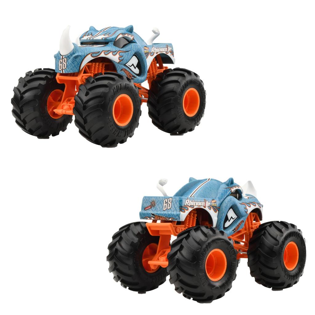 Hot Wheels Monster Truck Big Size Assorted Vehicle Toys Mini Cars 4 Cars Box Sold 3 Years Old and Up Multi 124 987E-FYJ83