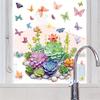 Multi-plant and Butterfly-themed Window Stickers Are Suitable for Bedrooms, Living Rooms, Balconies and Entrance Halls.