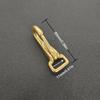 Brass Snap Hook Carabiner Trigger Clip Clasp Buckle For Bag Strap Halter Bridle Harness Dog Pet Leash Parts Keychain Accessories
