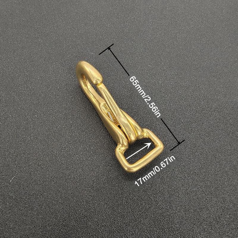 Brass Snap Hook Carabiner Trigger Clip Clasp Buckle For Bag Strap Halter Bridle Harness Dog Pet Leash Parts Keychain Accessories