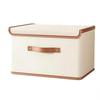 Fabric Storage Box with Lid, Sturdy Three-Dimensional Design, Ideal for Closet Organization and Home Storage.