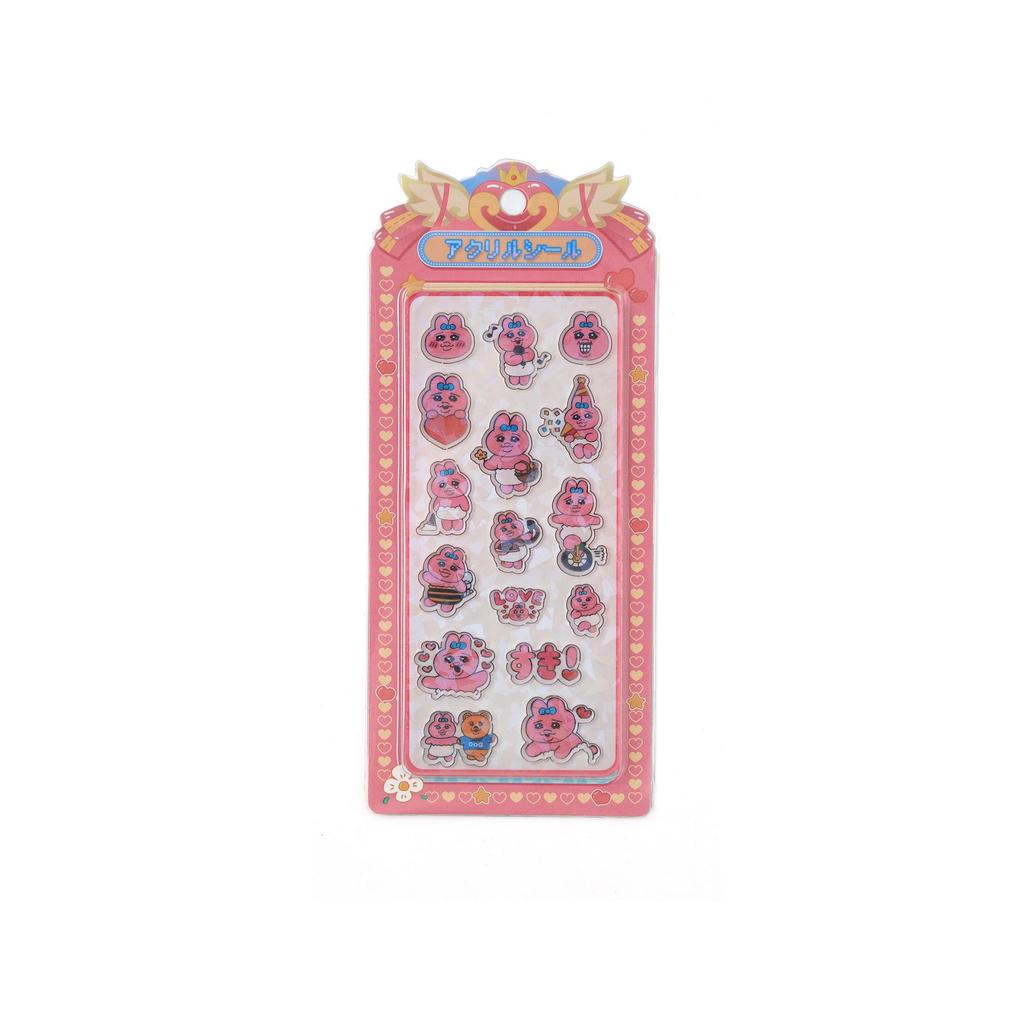 3D Acrylic Cartoon Princess Scene Stickers for Kids - Creative Decorative Stick-On Fun