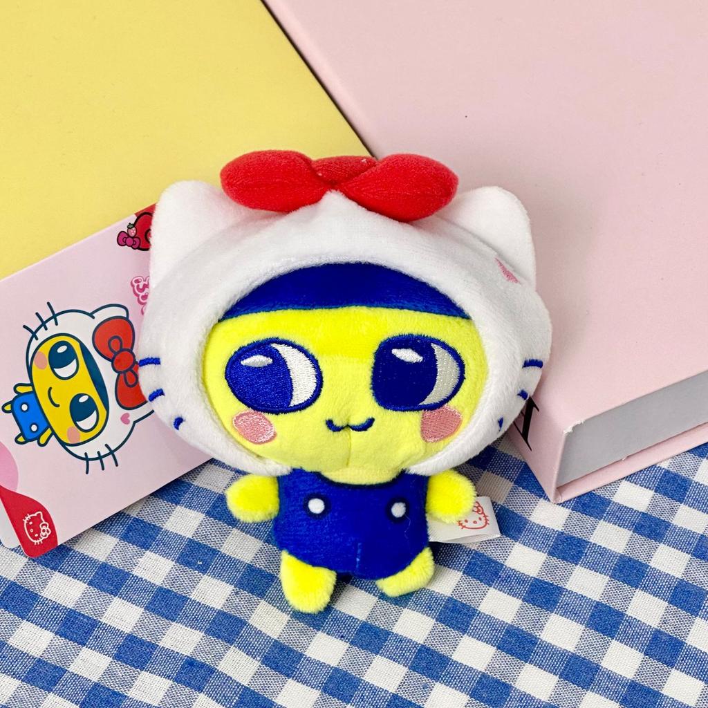 Nuovo Portachiavi Peluche Tamagotchi Anime Mametchi Kawaii Mimitchi Bambola Ciondolo per Borsa Kuchipachi Bambola Cartone Animato Cuore Girly Regalo Bambino