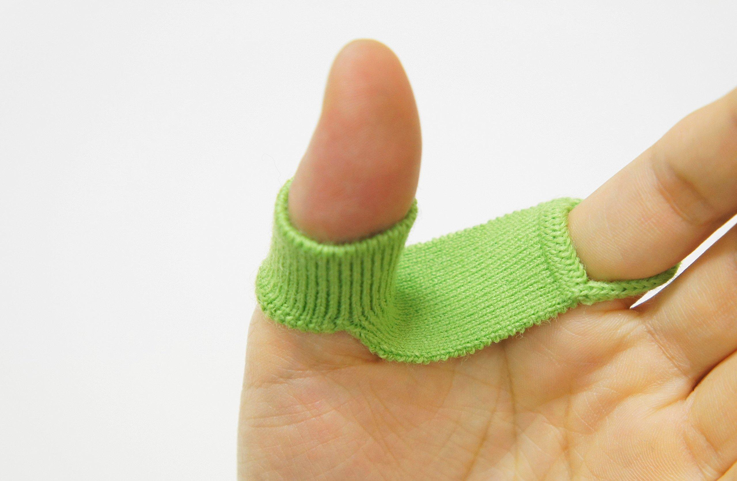 Shamisen finger medium light green rest, size,