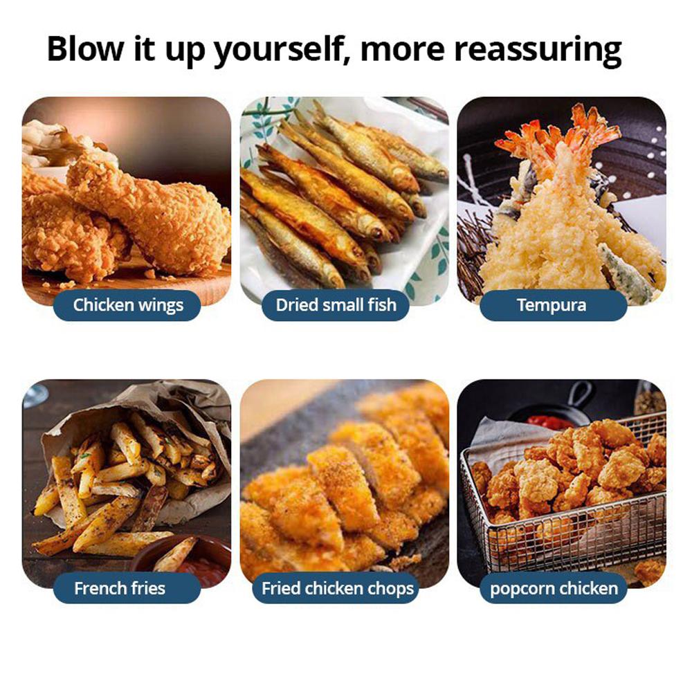 Deep Fryer Pot Japanese Tempura Deep Fryer Stainless Steel Small Frying Pot with Thermometer & Oil