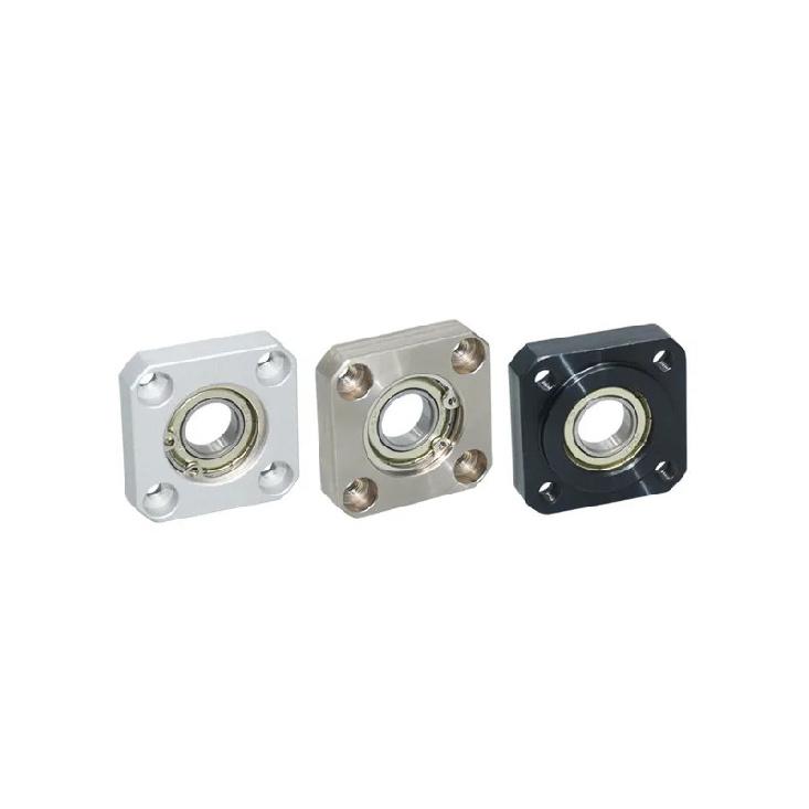 Inlay Retaining Ring Type Square Flange Bearing with Housing Bearing seat assembly Aluminum Carbon Steel Nickel diameter 3-50mm