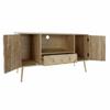 DKD Home Decor-TV Cabinet DKD Home Decor 118 X 40 X 65 Cm Metal Light Brown Paulonia Pine Wood