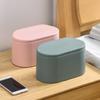 Nordic Eco-Friendly Push-Top Desktop Trash Can with Lid for Living Room
