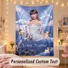 Custom Personalized Tapestry,Taylor Swift Print Custom Name Text Wall Art Hanging for Bedroom