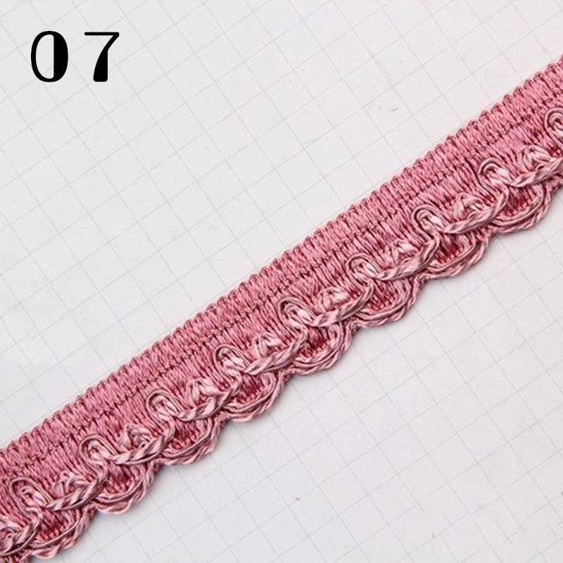 16.5 Meter 2.5cm Braid Lace Trim Edge Curtain Sofa Clothes Decor Lace Ribbon Polyester Furniture Upholstery DIY Crafts