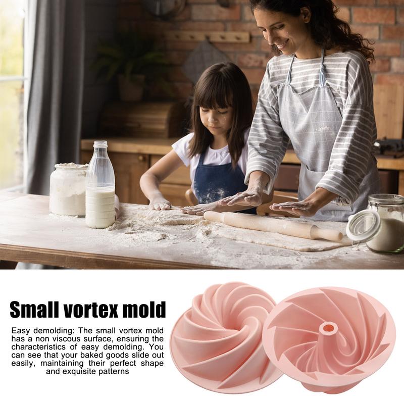Silicone Molds for Baking Small Vortex Cake Molds for Baking Non Sticky Easy Demoulding Heat Resistant Household DIY Molds