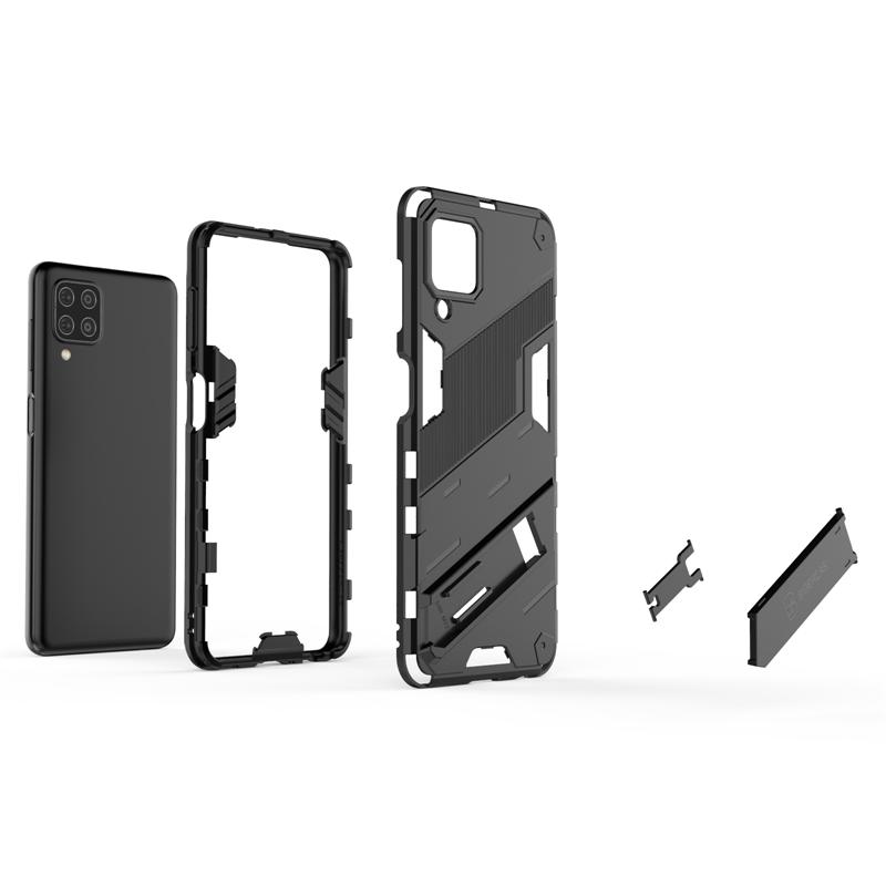 Für Samsung Galaxy M32 5G Hülle Auto Magnetischer Ständer Halter Rüstung Telefonhülle Für Samsung M32 M 32 5G SM-M326B Stoßfeste Rückseite