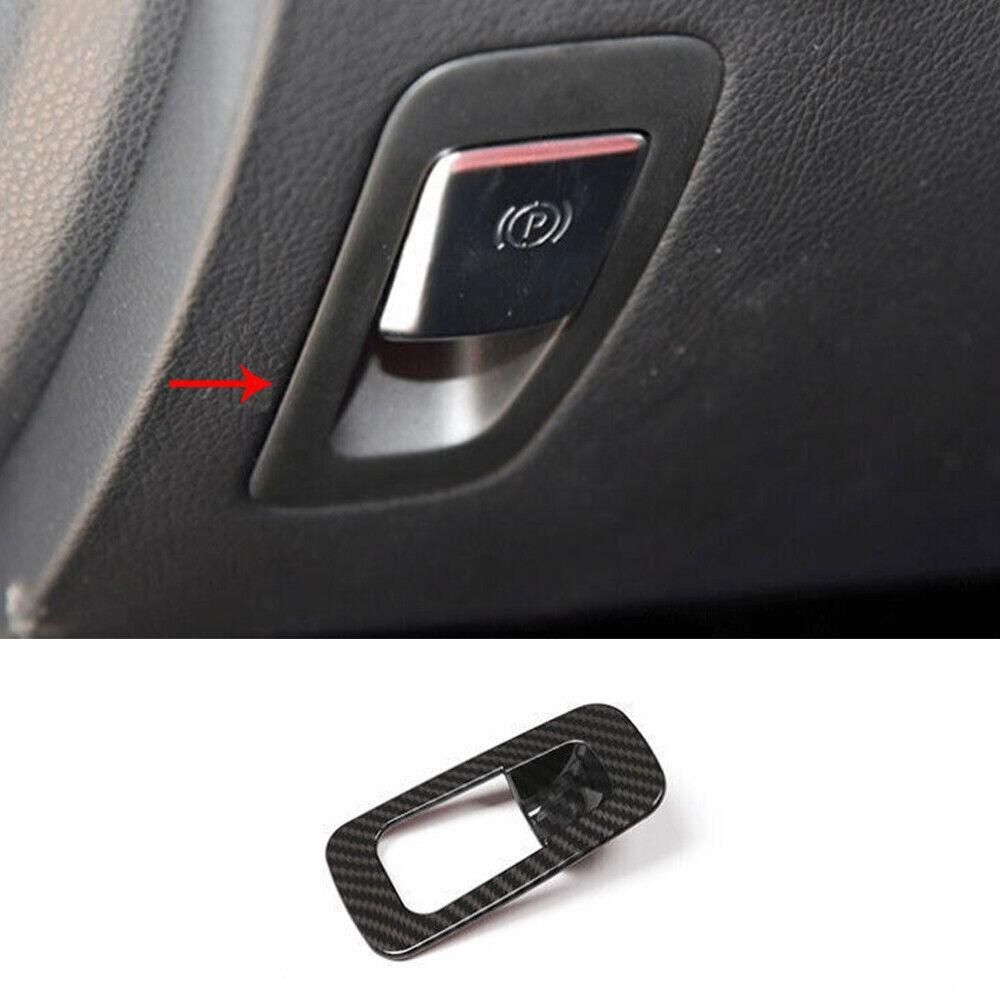 For Benz C-Class 2015-2021 Carbon Fiber Electronic Handbrake Frame Cover Trim 1*