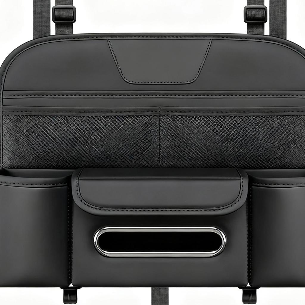 Seat Back Tissue Organizer Multifunctional Car Interior Organization Drink Cup Holder Tissue Box for Vehicles SUVs RVs Trucks