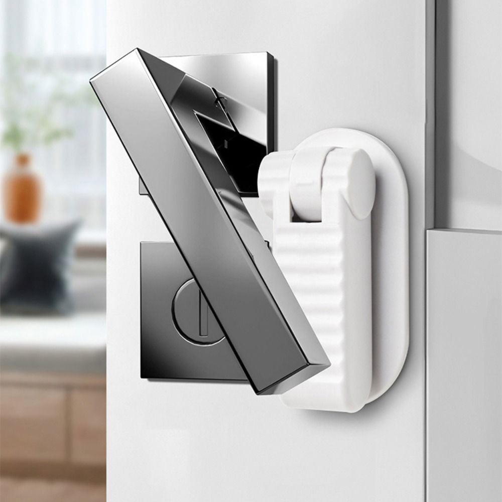 Self Adhesive Baby Safety Locks Plastic Children Security Protector Door Handle Locks  Pet Room