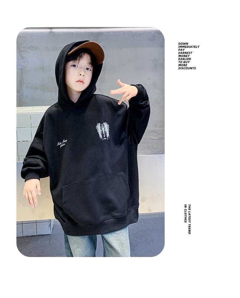 Boys' Korean Style Hoodie - Spring/Autumn 2025 New Arrival