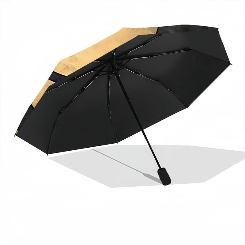 1pc Sun Symbol Automatic Umbrella | Portable Foldable 8-Rib Manual Open, Cute Birthday & Holiday Gift for Outdoor Yy260107087