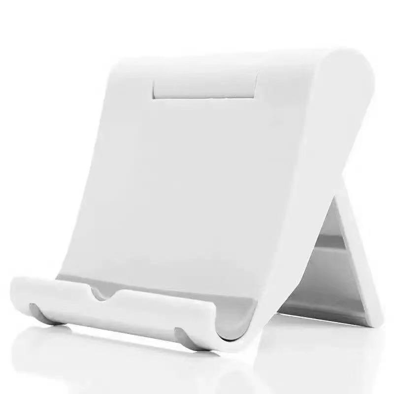 

Universal Foldable Mobile & Tablet Holder: Adjustable for Bedside & Desktop Use Unpackaged білий