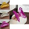 Stunning Diamond Embedded Acetate Hair Claw Clip For Thick Hair In Chic Colors Perfect For Winter Season