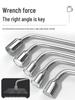 L-Shaped Tire Wrench and Pry Bar Tool Set for Easy Tire Changes (17/19/21/22/24mm).