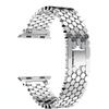 Fish Scale Stainless Steel Strap For Apple Watch Ultra 49mm 40mm 44mm 41 45mm Band For iWatch 9 8 7 5 4 SE 38 42mm Luxury Bracelet Band