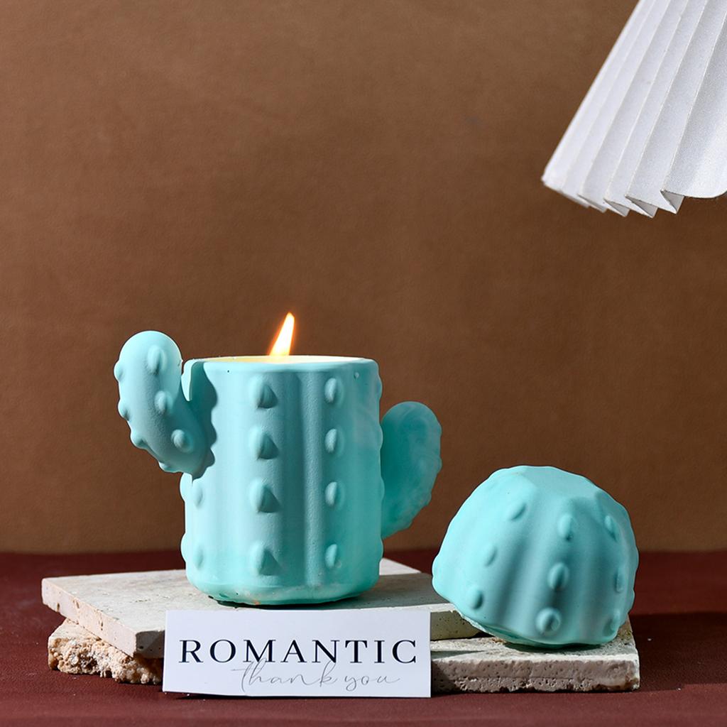 DIY Cactus Resin Mold for Storage Box, AromaCandle Holder, Home Decor, Epoxy Craft, Mini Organizer Silicone Mould