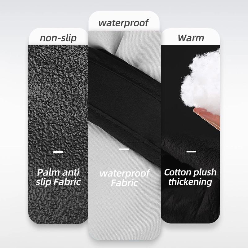 Mănuși calde de iarnă pentru zăpadă, impermeabile, pentru schi, termice, cu ecran tactil, mănuși sport pentru ciclism, mănuși calde de exterior pentru motocicletă