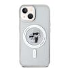 Karl Lagerfeld Klhmp15Mhgkcnot Iphone 15 Plus / 14 Plus 6.7 Transparent Hardcase Karl&Choupette Glitter Magsafe