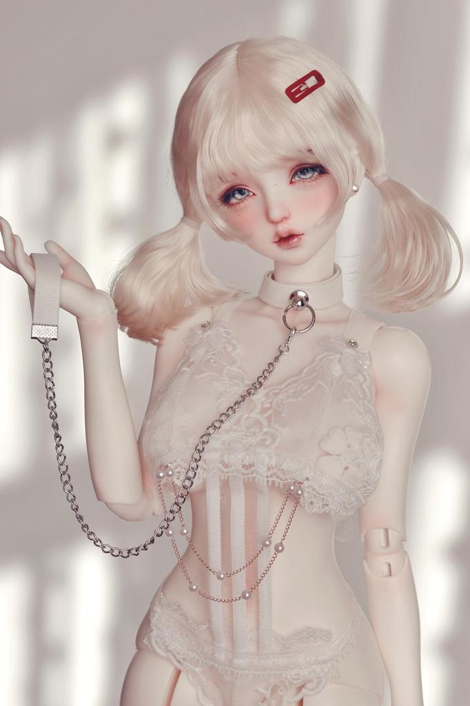 HAMRETHYPPZ BJD Kugelgelenkpuppe Puppe Puppe Dienstmädchen Sexy Spitze Dessous-Set für BJD Weißes Spitze Dessous-Set für Niedlichen Heimparty-Stil und Körper Nicht Weiß