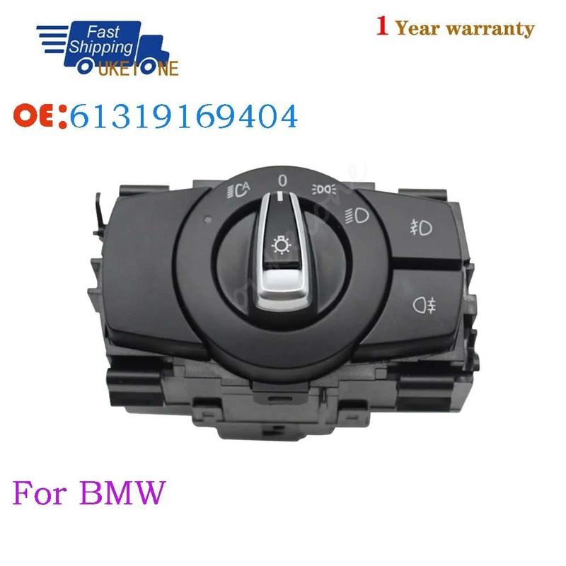 61319169404 For BMW 1 3 X1 Series E81 E87 E90 E91 E92 E84 Car Front Head Light Switch Headlight Rotary Knob Button Car Parts