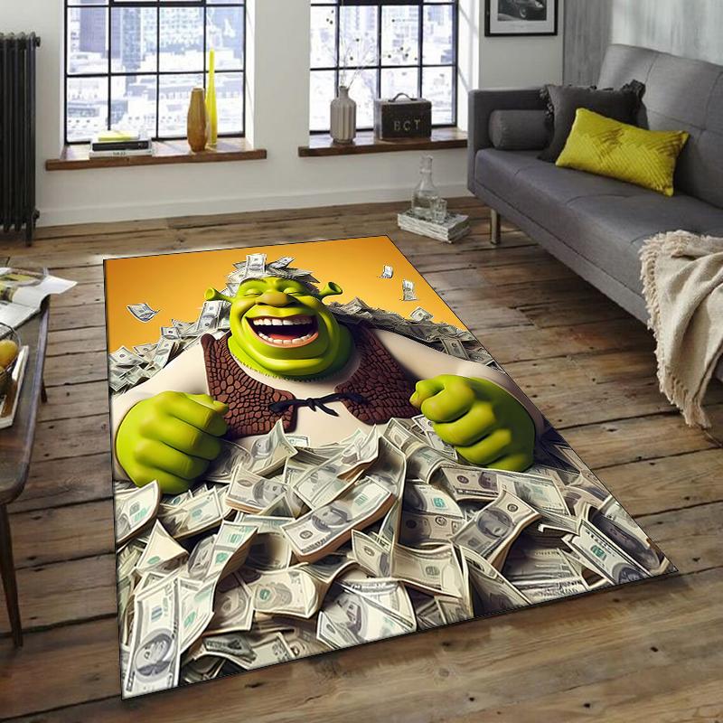 1pc Shrek1 Design Area Rug - Non-Slip, Soft & Cozy Floor Mat for Living Room, Bedroom, Office - Indoor/Outdoor Decorative Carpet