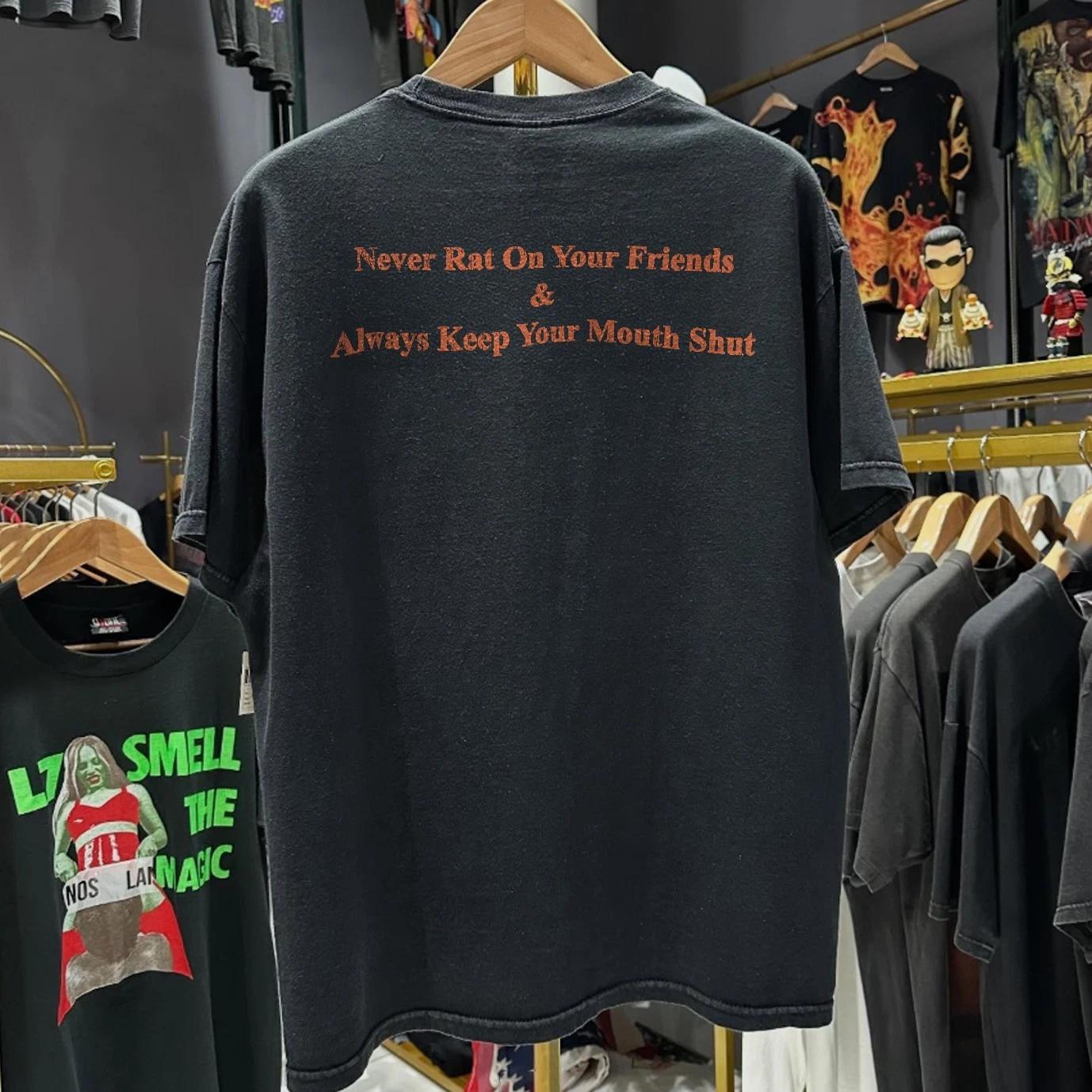 90s Goodfellas Never Rat Washed T-Shirt Black XL XL