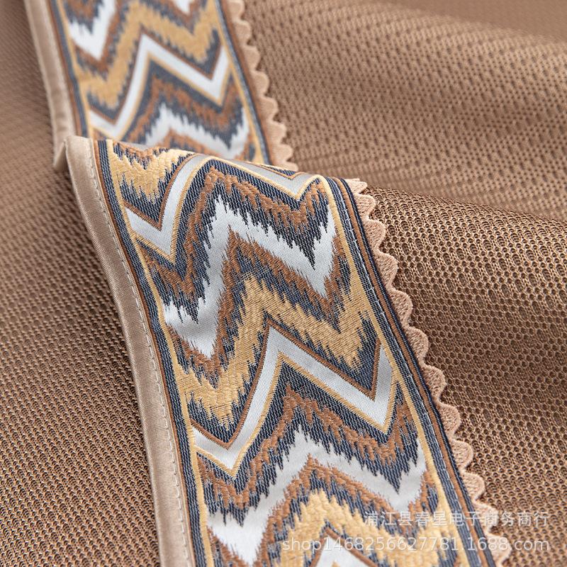 Factory Straight Hair Summer Sofa Cushion Ice Silk Mat Mat Nordic Simple Modern Non-Slip Sofa Cover Towel