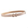 PU Leather Belt for Women, Female Pants Accessories, Casual Waist Belt, Snap Buckle, Skirts,