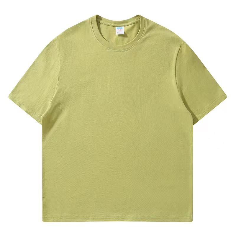 Camiseta de Verano Blanca Unisex de Algodón Puro de Manga Corta, Corte Holgado, Talla Grande