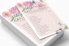 Inkdotpot 50A  Gold ConfettiA  BingoA  GameA  CardsA  For Bridal Wedding Shower Bachelorette Party Bulk Blank Square Fill In Gift