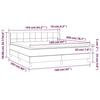 3130285 vidaXL Lit à sommier tapissier avec matelas Taupe 160x200 cm Tissu