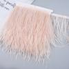 Diy Handmade Accessories Colorful Ostrich Feather Cloth Edge Decorative Accessories Clothing Accessories Wedding Skirt