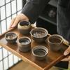 Retro Coarse Pottery Jumping Knife Craft Master Cup Teacup Tea Cup Single Cup Kung Fu Tea Set Household Teacup