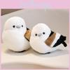 Plush Aegithalos Glaucogularis Toy Bird Stuffed Animal Doll Gift Decoration