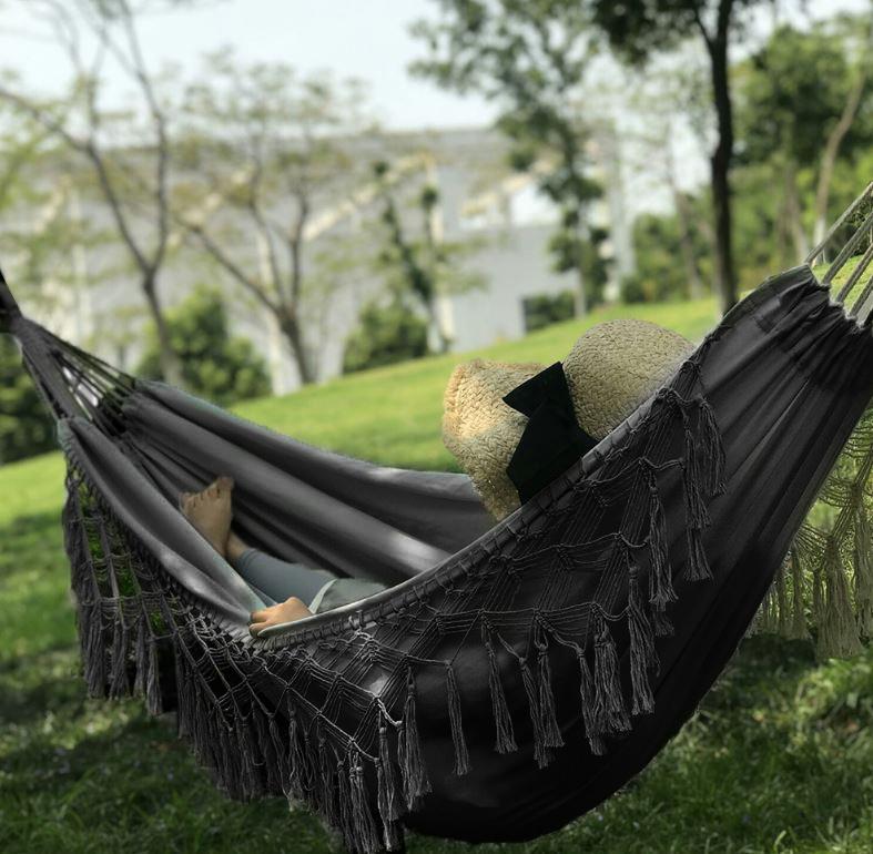 Large garden hammock, boho swing, boho father's day gift