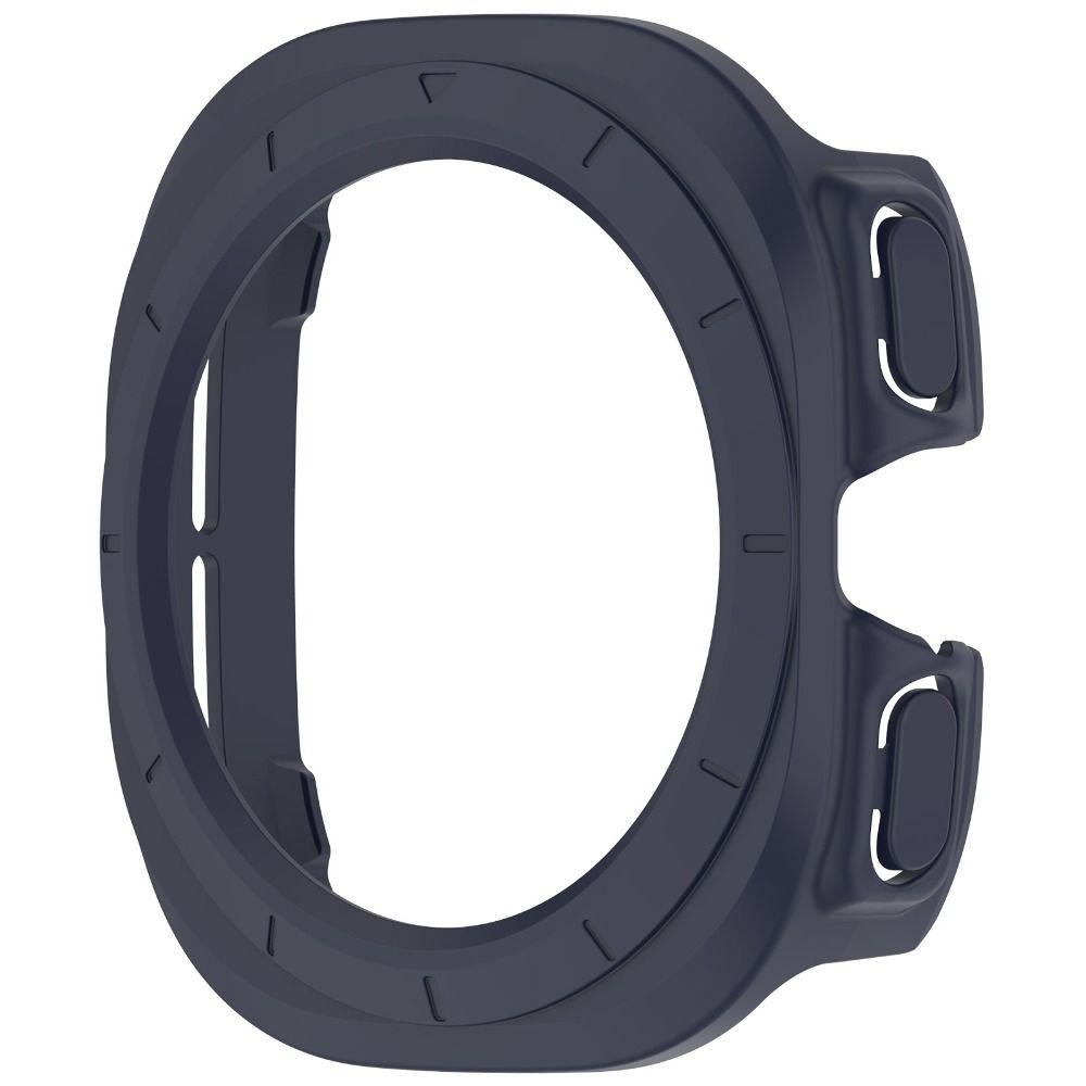 

PC Matte Protective Case Frame Anti-Scratch Edge Shell Smart Watch Accessories for Samsung Galaxy Watch Ultra 47MM темно-синього кольору