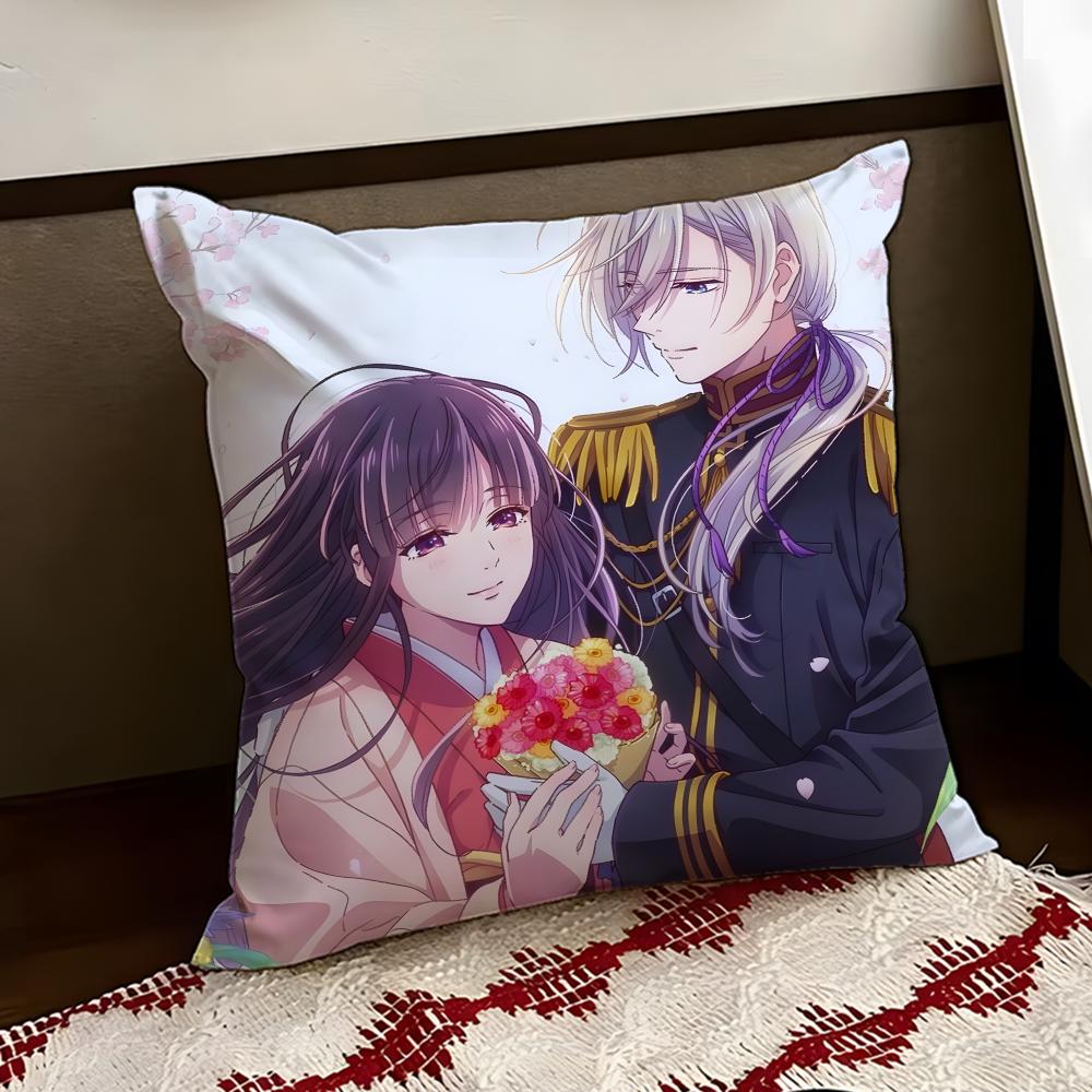 Anime My HHappy MMarriage Cushion Cover Reversible Soft Durable Pillow Cover Home Car MultiScene Use for Daily Comfort