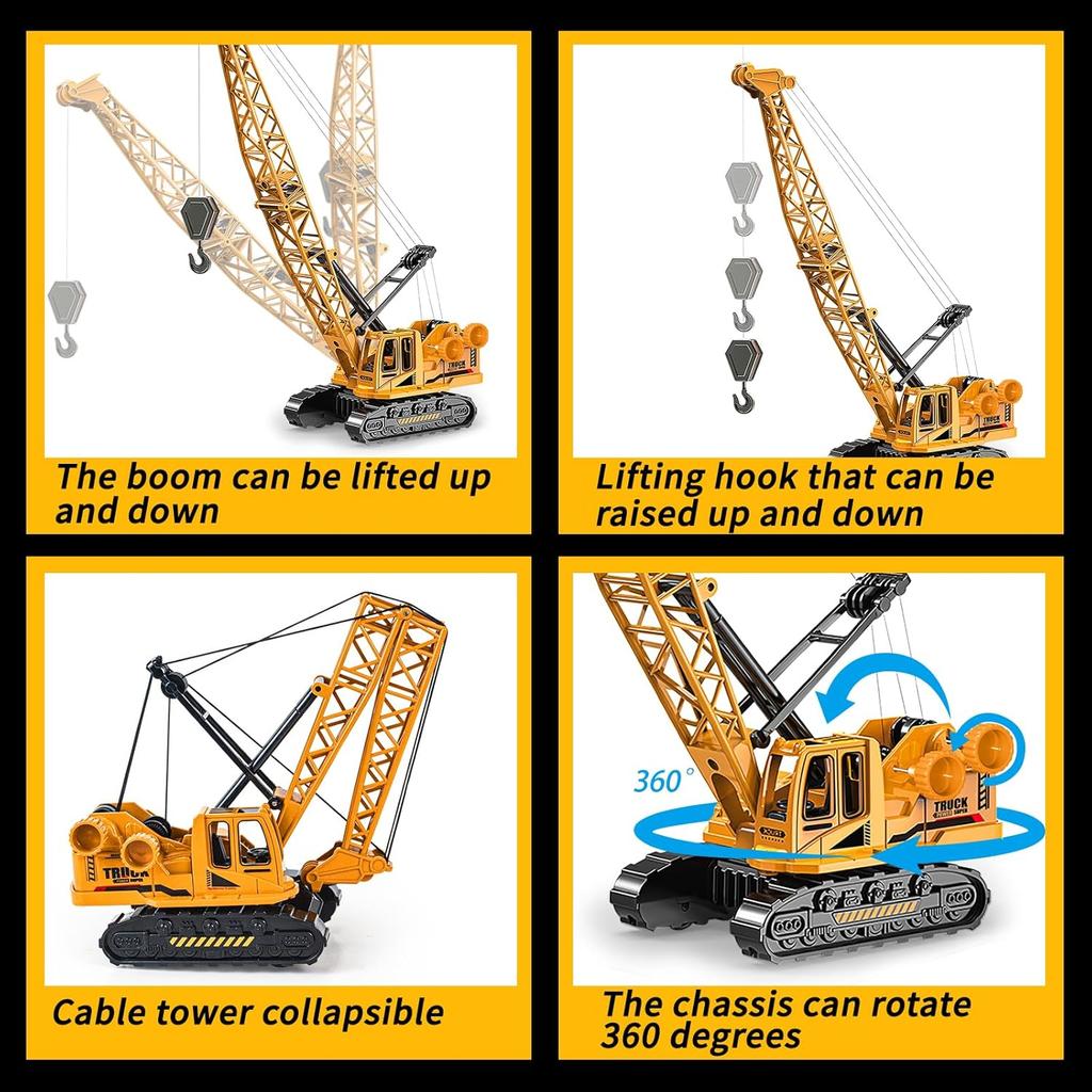 Simulation Alloy Excavator Toy, Inertia Driven Construction Vehicle, Kids Play Gift, Indoor Outdoor Universal