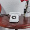 Miniature Landline Telephone for Accessories, Phone Toy for Doll Furniture and Playset Decor