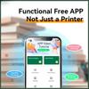 Mini Inkless Thermal Printer Portable A4 Paper Printer Wireless Bluetooth Connection Portable Mobile A4 Print Device