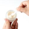 Flacon de voyage crème et lotion cosmétique en verre dépoli à grain de bois