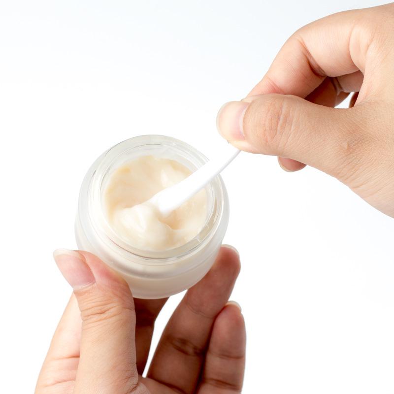 Flacon de voyage crème et lotion cosmétique en verre dépoli à grain de bois