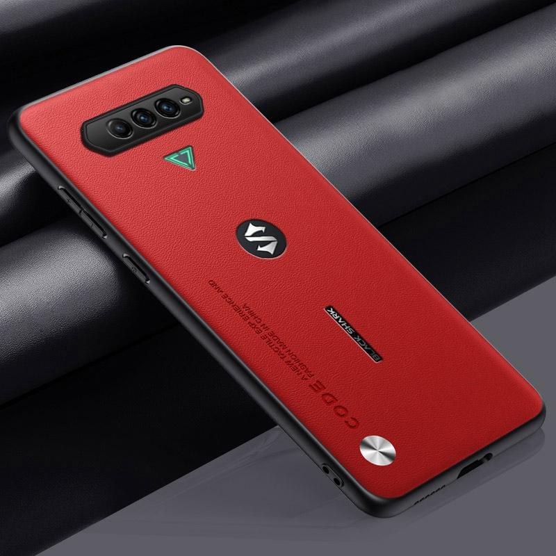 Luxury PU Leather Case For Xiaomi Black Shark 4 Pro Matte Cover Silicone Protection Phone Case For BlackShark 4 Pro 4Pro Coque