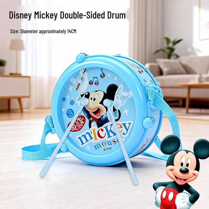 

Disney Frozen Double-Sided Drum for Toddlers, Ages 1-3 - Baby Music Cartoon Drum for Girls